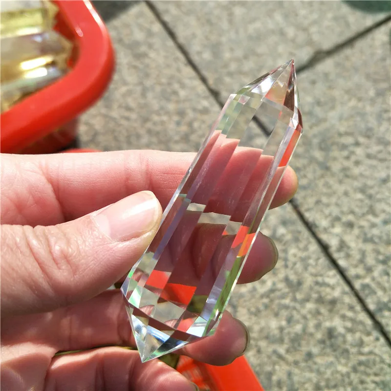 Прозрачные кварцевые Кристальные точки 12 граней восстанавливающие чистые как