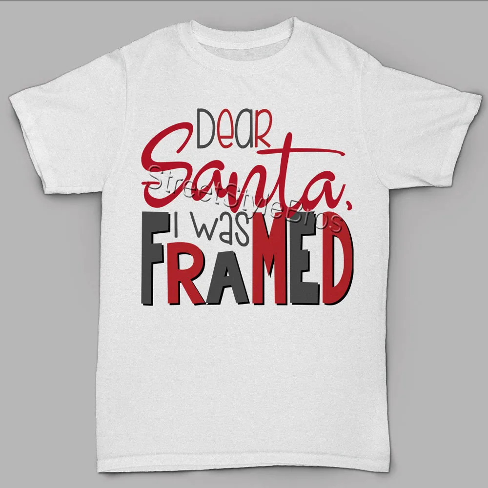 Лидер продаж 2019 модная Забавная детская Рождественская футболка в рамке с