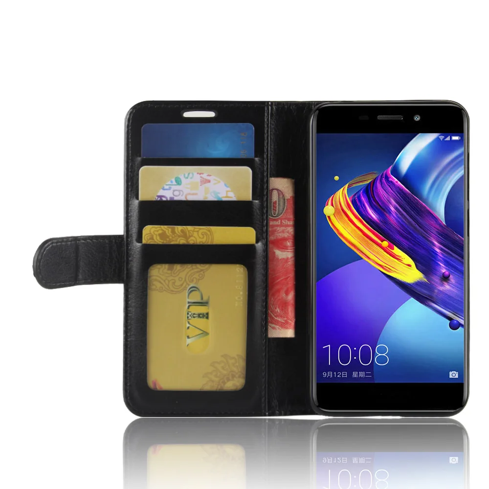 Для Huawei Honor V9 играть Роскошные ретро кожаный бумажник чехол для 6C Pro Капа Телефон