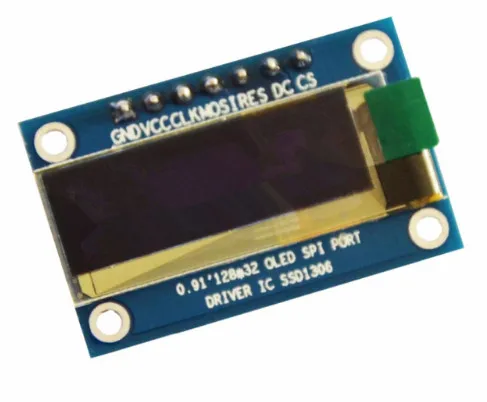 0 91 дюймовый SPI 128x32 синий OLED ЖК дисплей DIY модуль SSD1306 Драйвер IC DC 3 V 5V|Запасные
