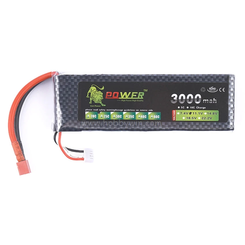 Лев мощность 11 1 В 3000 мАч 25C/75A LiPO батарея T вилка RC модель Lipolyer pack|11.1v 3000mah|t pluglion power |