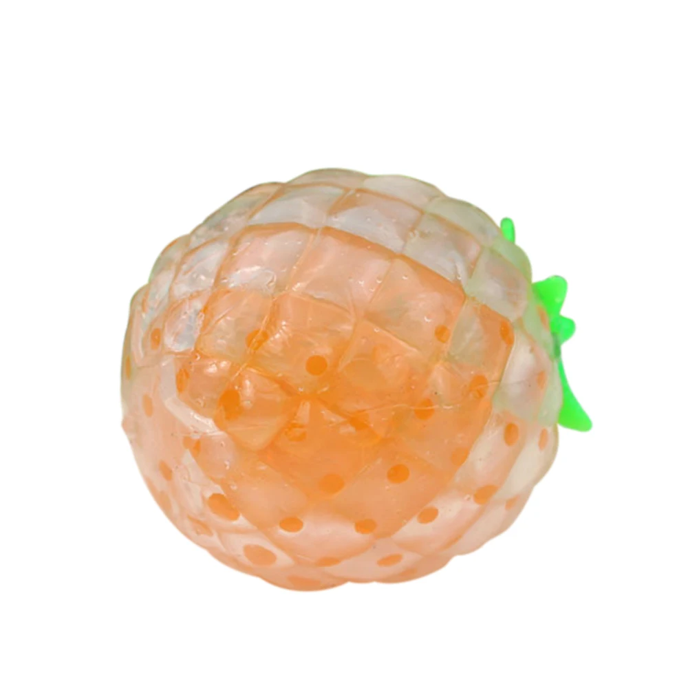 Orange Squishy игрушка ананас Форма замедлить рост снимает стресс игрушки из бисера мяч липкий сжимая ananas ослабитель беспокойство детей взрослых - Цвет: Orange