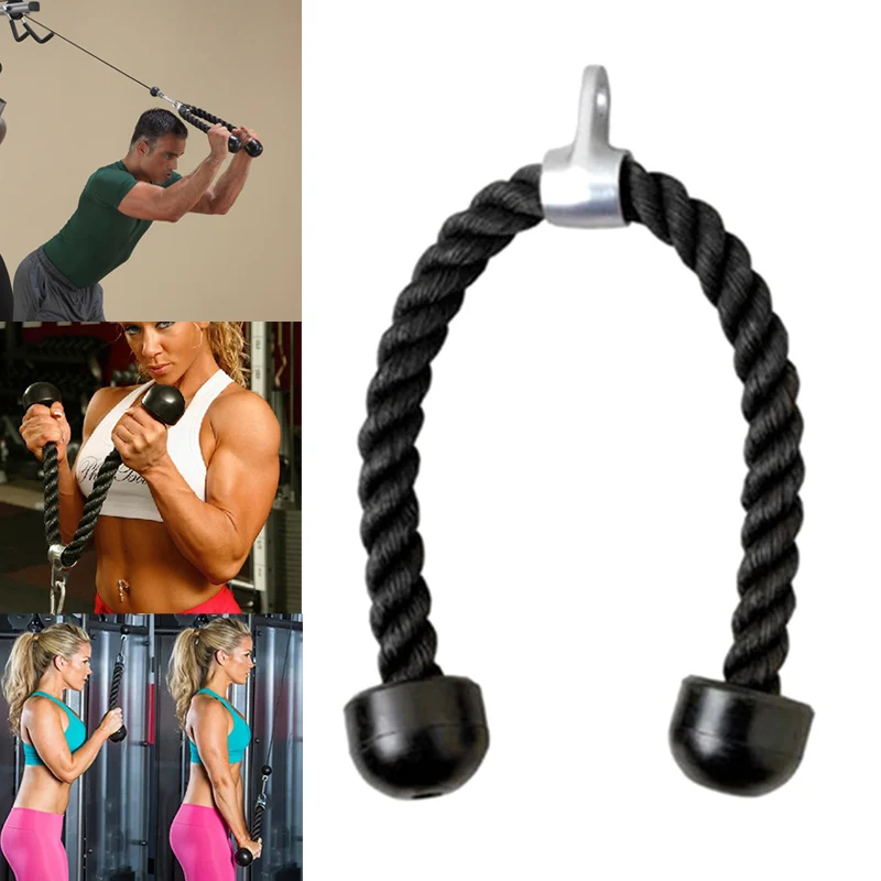 Новый Трицепс тренировочный трос сверхмощный Твердый ПУ концы фитнес скакалки