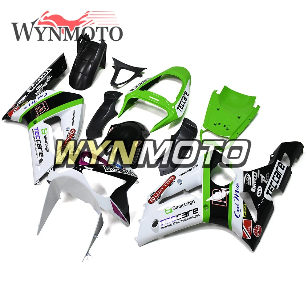 

Белые, красные, зеленые полные Обтекатели для Kawasaki ZX-6R 03 04 ZX6R 636 2003 2004 комплекты для тела из АБС-пластика, обтекатели