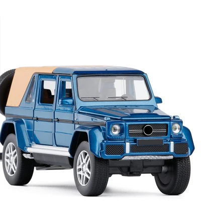 F 1:32 Maybach G650 Внедорожный Автомобиль SUV литая модель автомобиля с откидной спинкой, звуковой светильник, игрушечный автомобиль, подарки для детей - Цвет: F