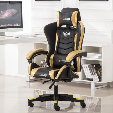 A5 without footrest Игровой стул Silla Gamer Cadeira Gamer, домашний Офисный Компьютерный стул, регулируемый по высоте, кресло с откидной спинкой Silla Oficina Chaise - Цвет: A5 without footrest