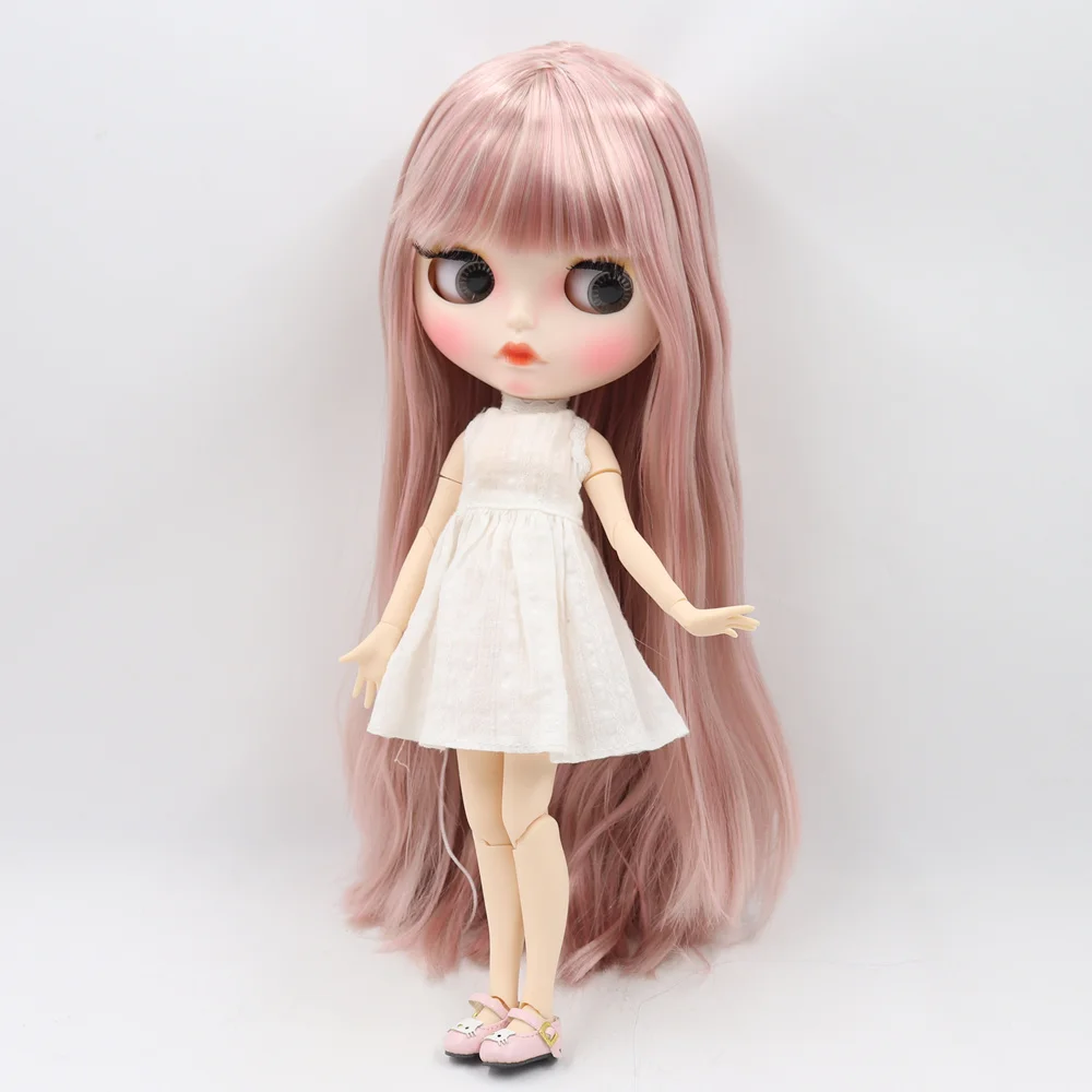 Ледяной DBS Blyth кукольные 1/6 bjd из белой кожи шарнирное тело розовый смешанный цвет
