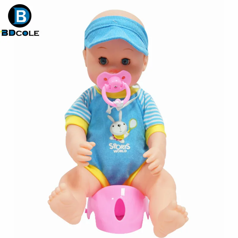 15 дюйм(ов) 38 см Reborn Baby doll ролевые игры игрушка синий и розовый соска посуда детские