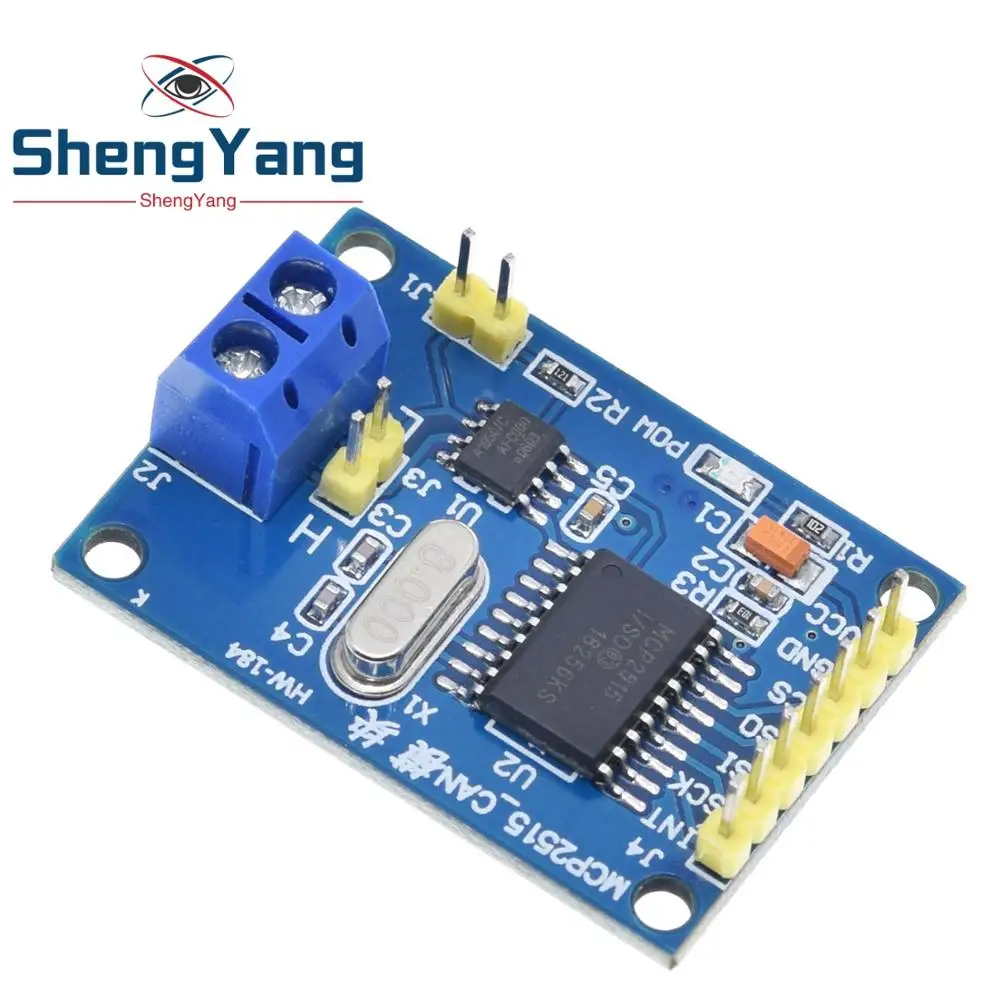 ShengYang 1 шт. MCP2515 плата модуля CAN-шины TJA1050 приемник SPI для 51 MCU фонарь новый