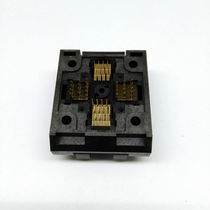 

QFP48 TQFP48 LQFP48 Clamshell Pitch 0.5mm Programmer Socket FPQ-48-0.5-06 Test Flash Adapter Conversion Block
