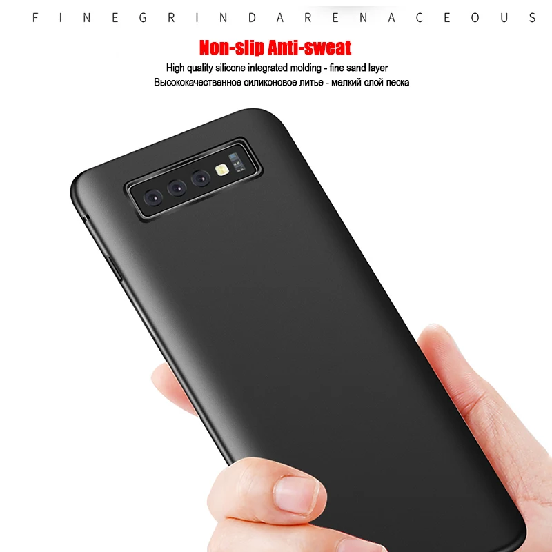 LuckGuard для samsung Galaxy S10 Lite Plus прозрачный ультратонкий черный мягкий силиконовый