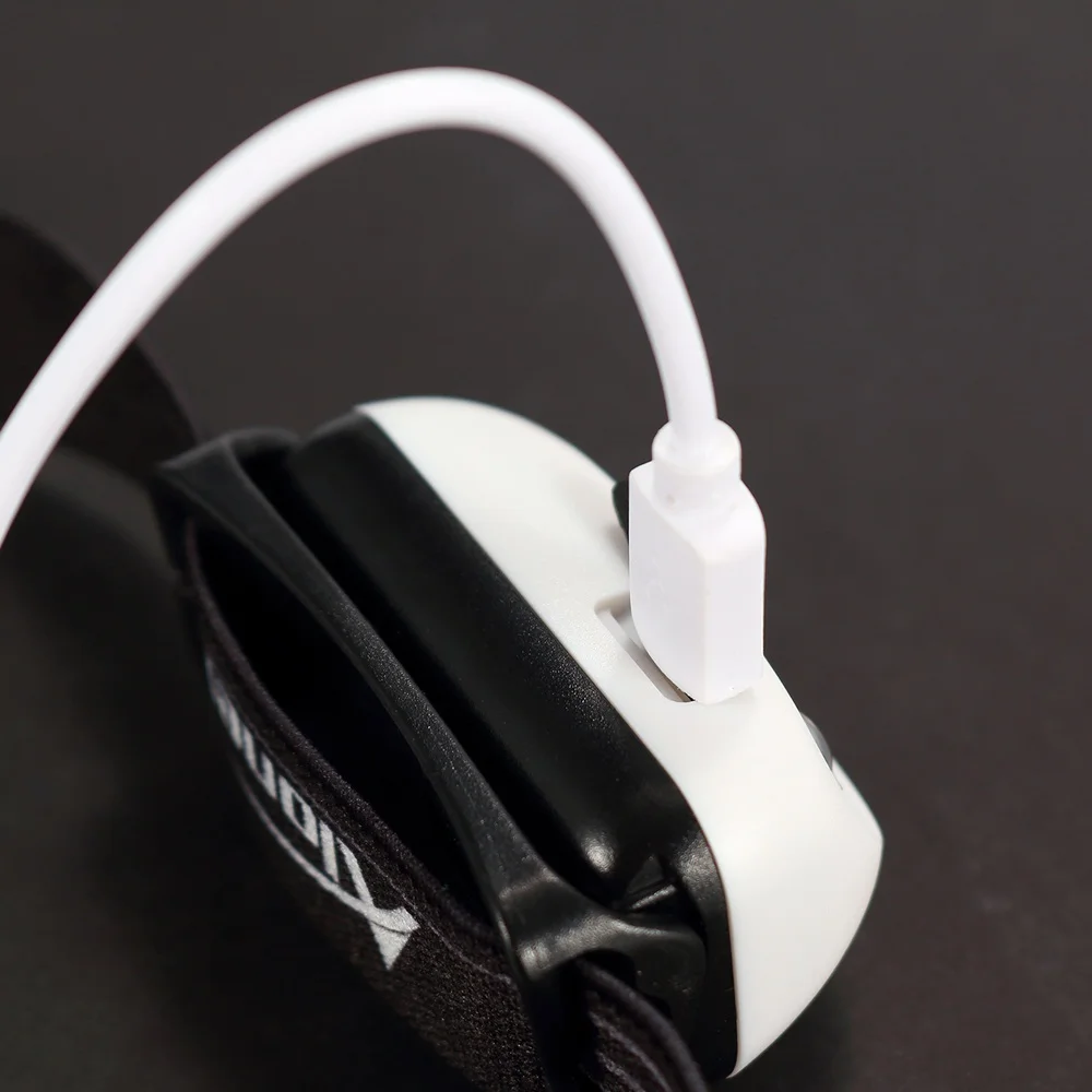 Налобный фонарь AloneFire индукционный мощный с USB светодиодный CREE XPE литиевой