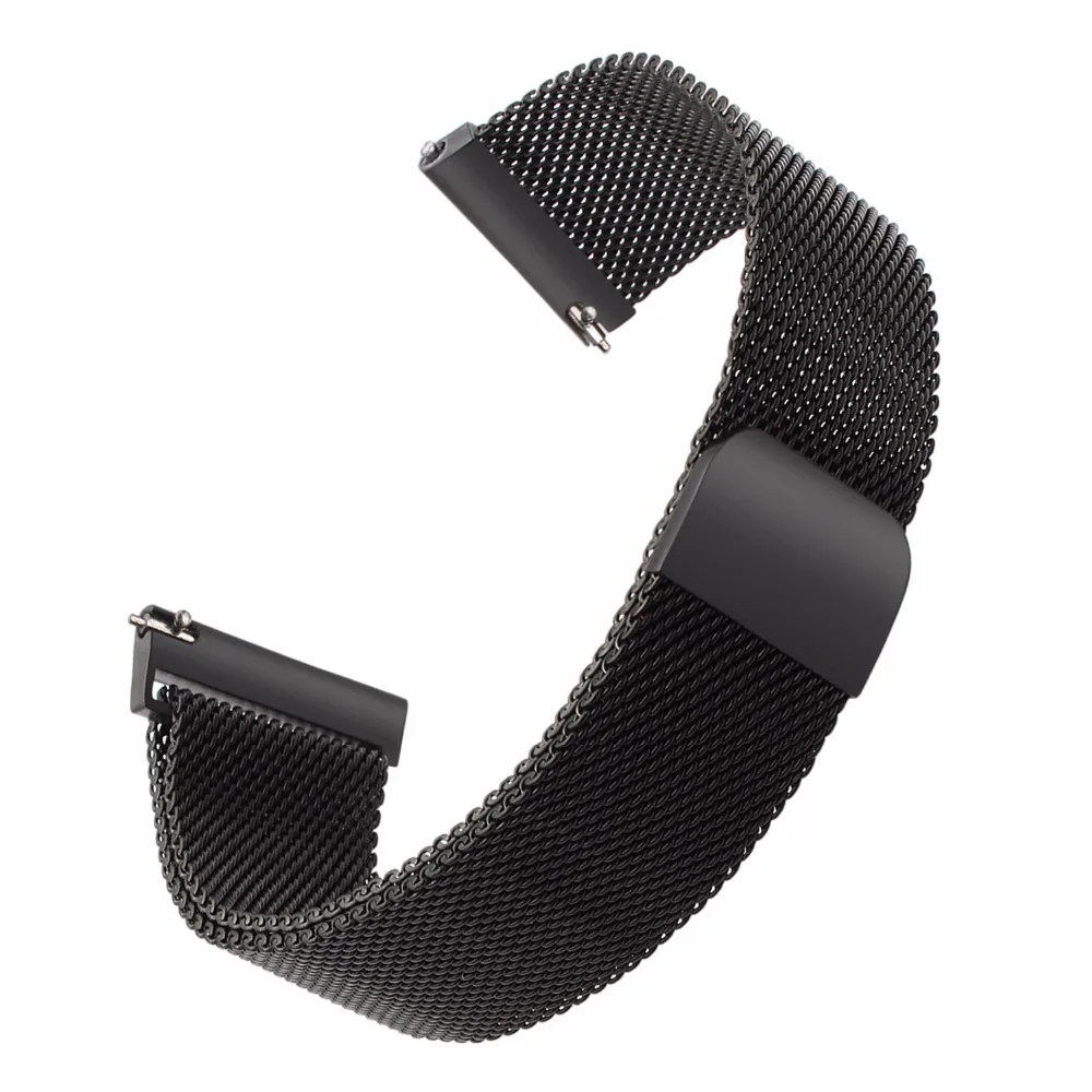 Миланская Петля из нержавеющей стали ремешок для часов Ticwatch Pro/S2/E2/1 46 мм магнитный ремешок для часов быстросъемный металлический ремешок на запястье