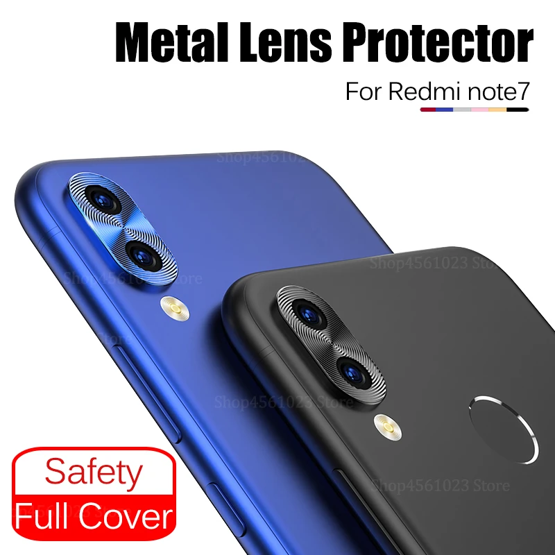Роскошная защита для объектива камеры Redmi Note 7Pro Xiaomi Note7 7 Pro металлическая задней