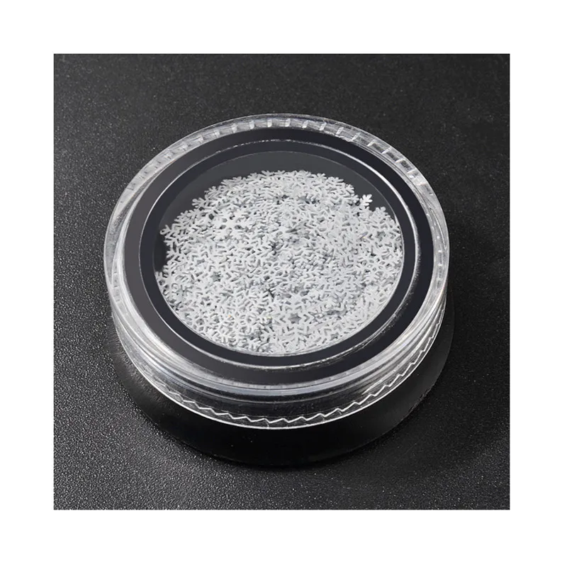 Белый снег 3D украшение для ногтей снежные хлопья аксессуары маникюр DIY | Красота и