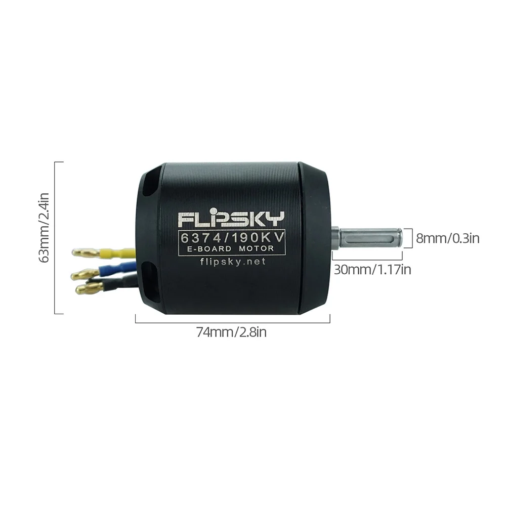 6374 190KV мотор с датчиком бесщеточный двигатель для DIY Электрический скейтборд