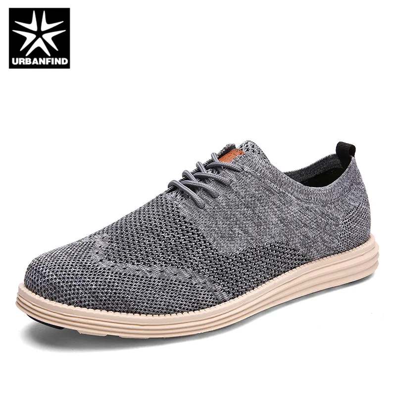 URBANFIND 2018 Men Casual Shoes Business Formal Brogue Weave Carved Oxfords Wedding Dress Breathable Light | Обувь
