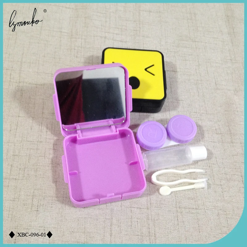 Lymouko новый дизайн мультяшный милый смайлик портативный с зеркалом чехол для