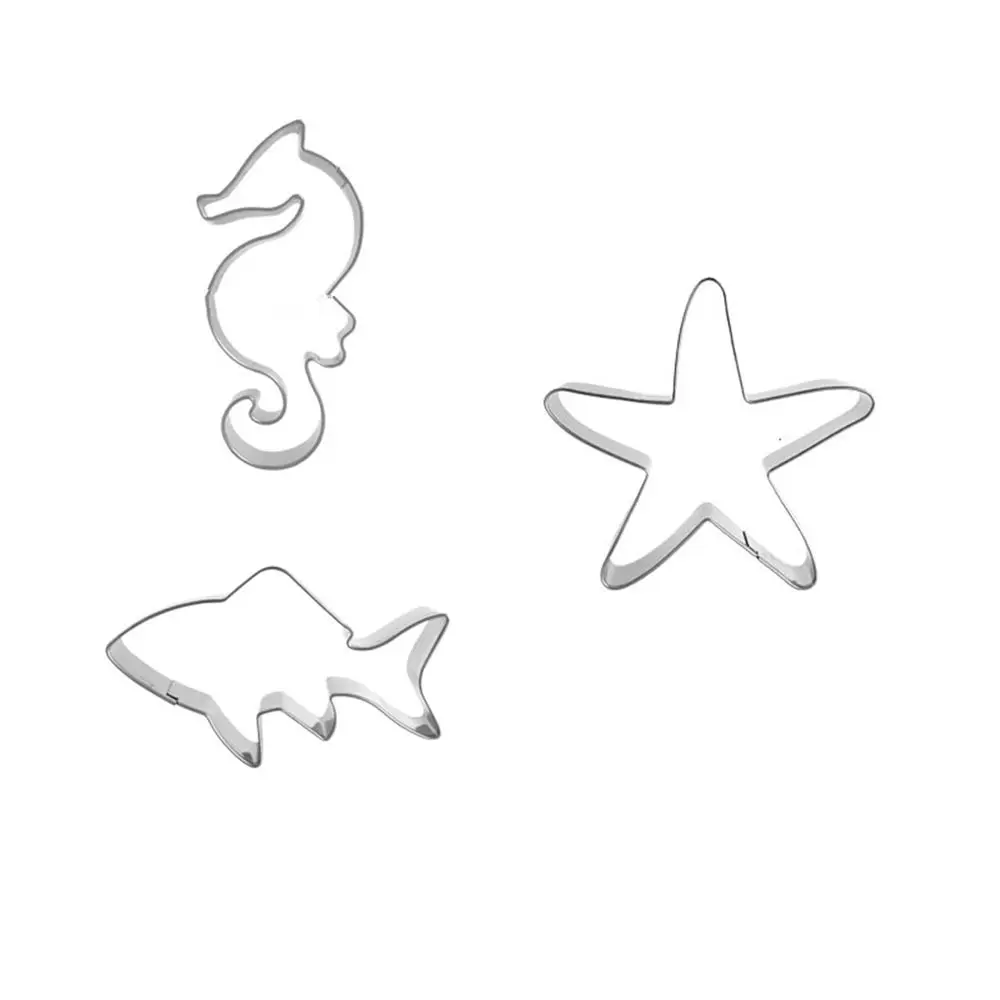 3 шт./компл. морские животные морская лошадь Акула Морская звезда металлические