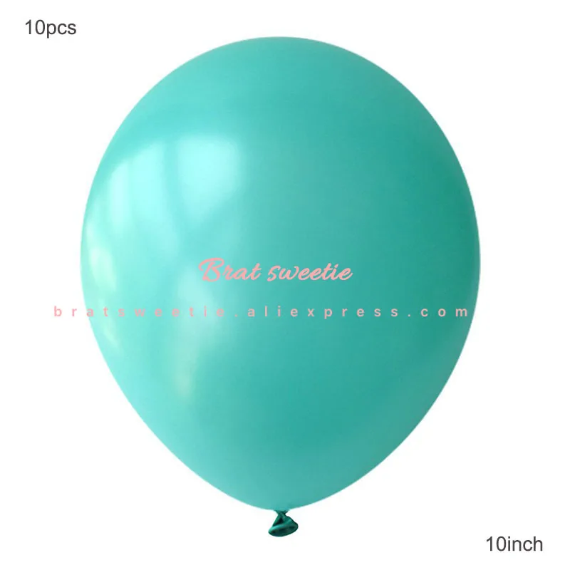 10pc 10in tf blue Mermaid Balloon Foil Helium Balloons Hawaii Tropical Baby Shower Girl Garland Happy Birthday Party Decorations Kids Toys Gifts - Цвет: 10pc 10in tf blue
