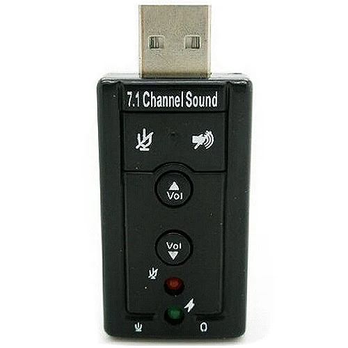 Акция! Горячая Распродажа Черная звуковая карта 7 1 внешний USB 2 0 аудио адаптер