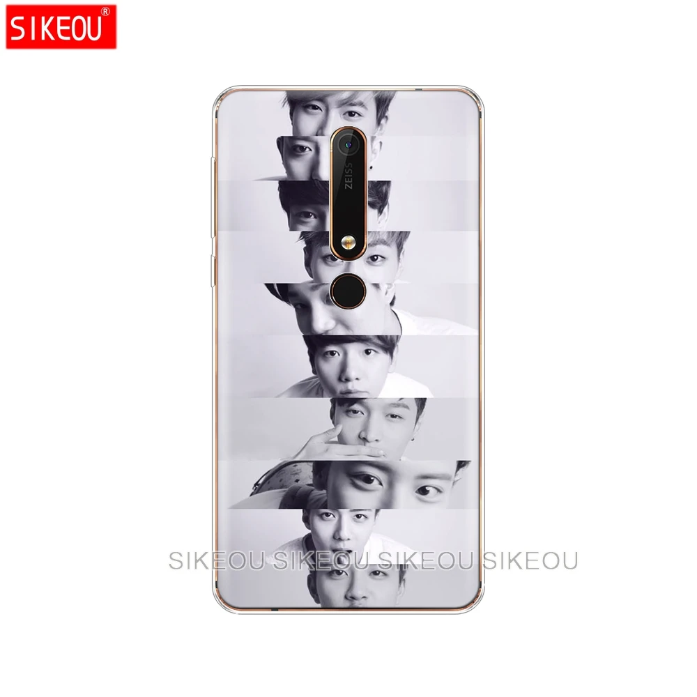 Силиконовый чехол для телефона Nokia 5 3 6 7 PLUS 8 9 /Nokia 1 2 2018 Kpop exo Lucky one|Бамперы| |