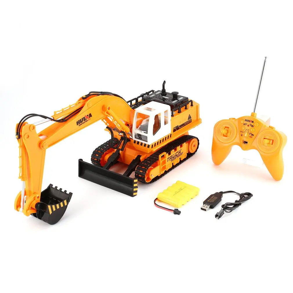 HUINA TOYS 1310 1/16 11CH RC Excavator Truck Engineering Construction Car Remote Control Vehicle with 680 rotation Light |