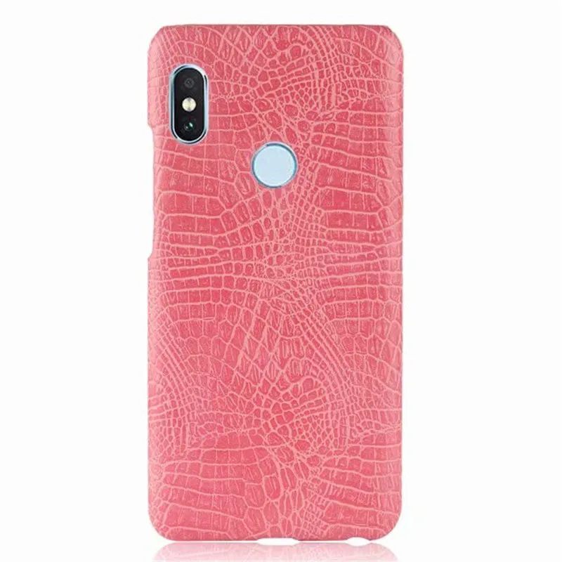 Розовый Чехол для Xiaomi Redmi Note 5 Pro чехол s Xiomi Redmi Note 5 чехол из кожи крокодила роскошный жесткий пластик черный Ksiomi - Цвет: Розовый