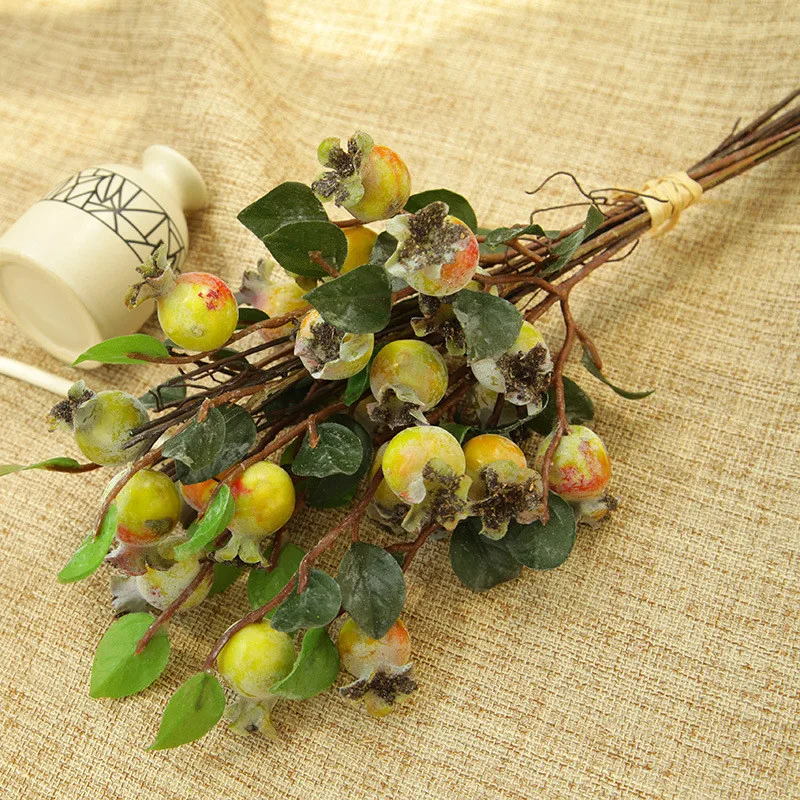 Европейский пасторальный искусственный Боярышник фрукты имитация цветок