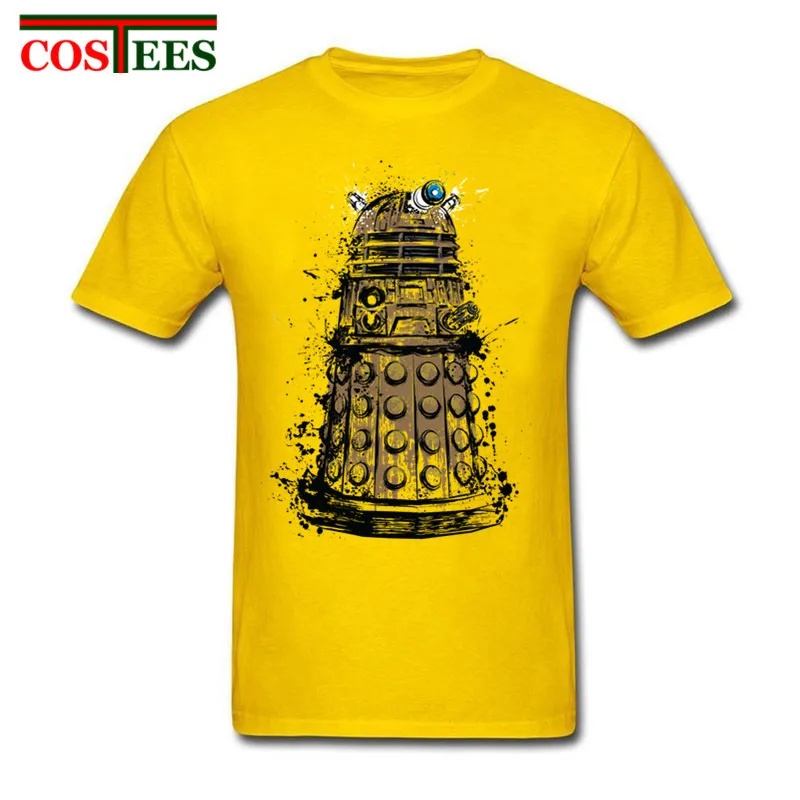 Летняя мода Забавный Доктор Кто мужские футболки короткий рукав Daleks Exterminate Доктор Кто футболки мужские футболки Прямая - Цвет: 14