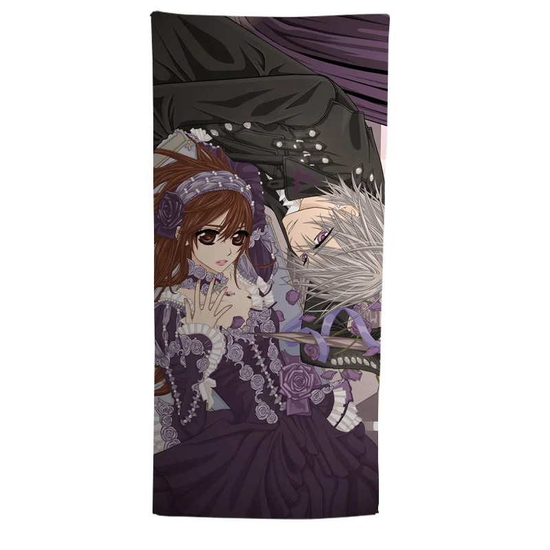 Банное полотенце в стиле аниме манга рыцарь вампира пляжное 002|bath towel 70x140cm|bath