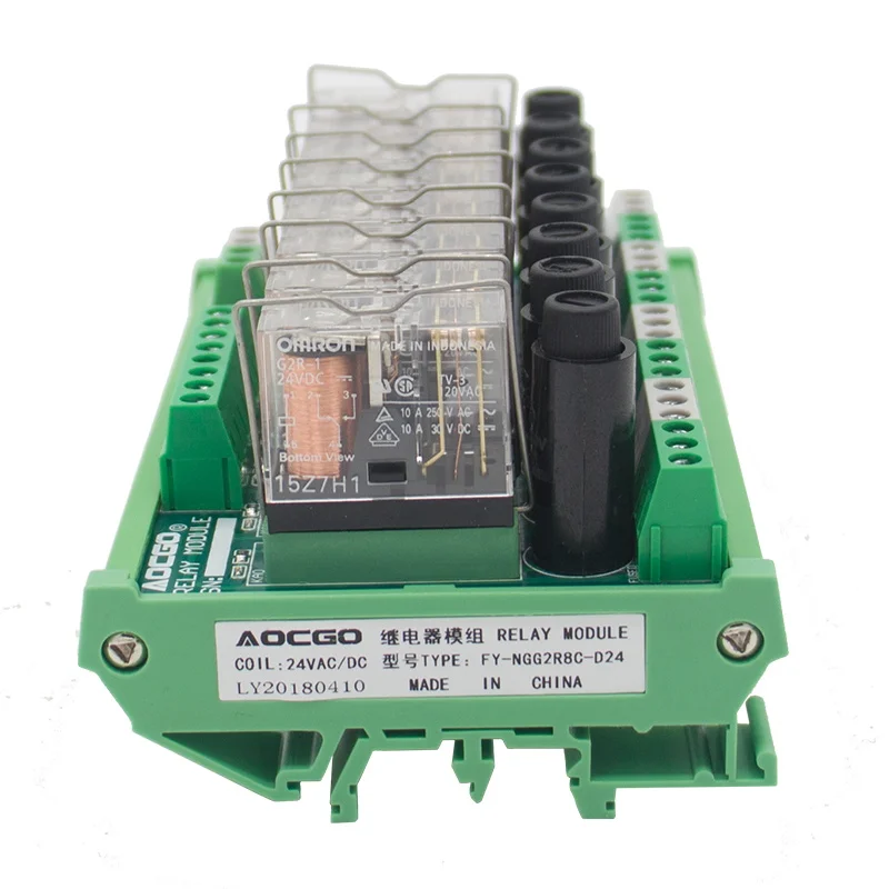 8-канальное 1 SPDT din-рейку OMRON G2R 24V DC/AC с блоком реле интерфейса | Обустройство дома