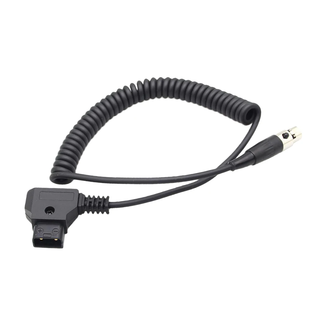 D Tap папа к 4 pin мини XLR Женский адаптер питания спиральный кабель для камеры TVlogic