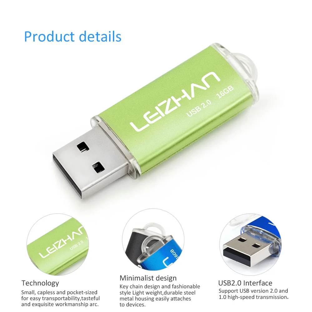 LEIZHAN USB флеш накопитель 64 ГБ 32 16 8 4 Гб новинка 2019 года|USB флэш-накопители| |