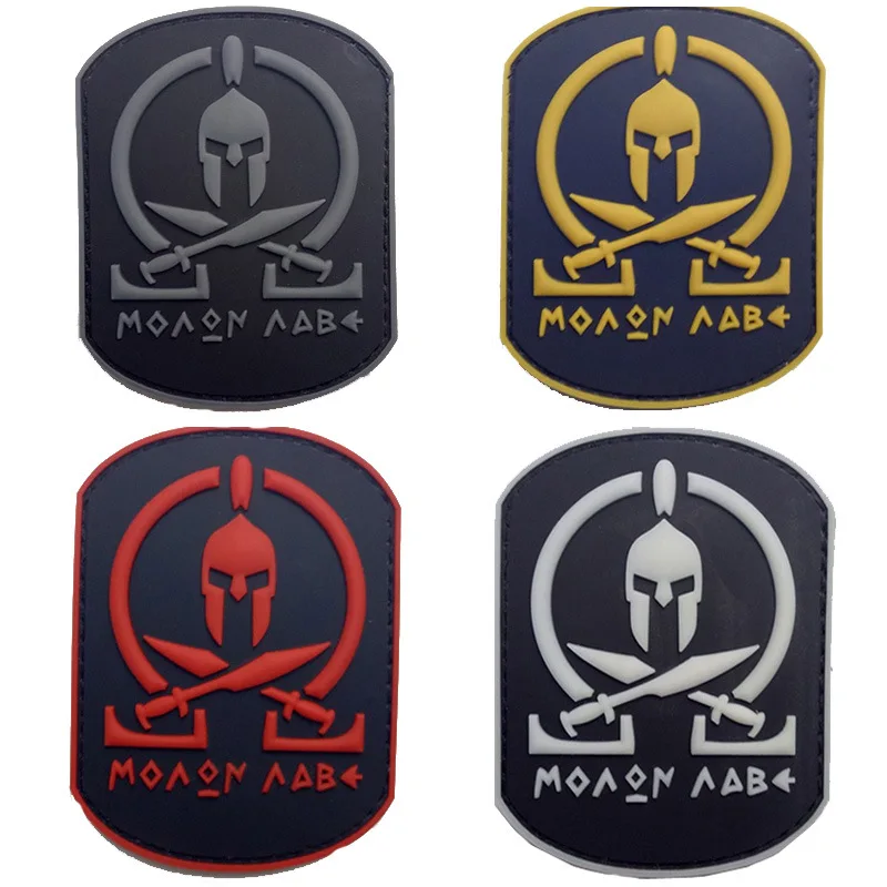 Нашивки Lancer Tactical MOLON LABE Sparta, нашивки в стиле милитари, Спартанские мягкие, из ПВХ, искусственная кожа, тактические нашивки для пальто, куртки