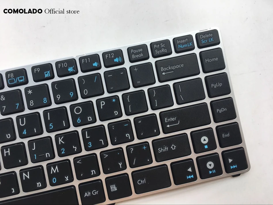 HB Иврит Клавиатура для ASUS EEE PC EPC u20 120IK UL20 1201 1201HA 1201T 1201N ноутбука Раскладка |