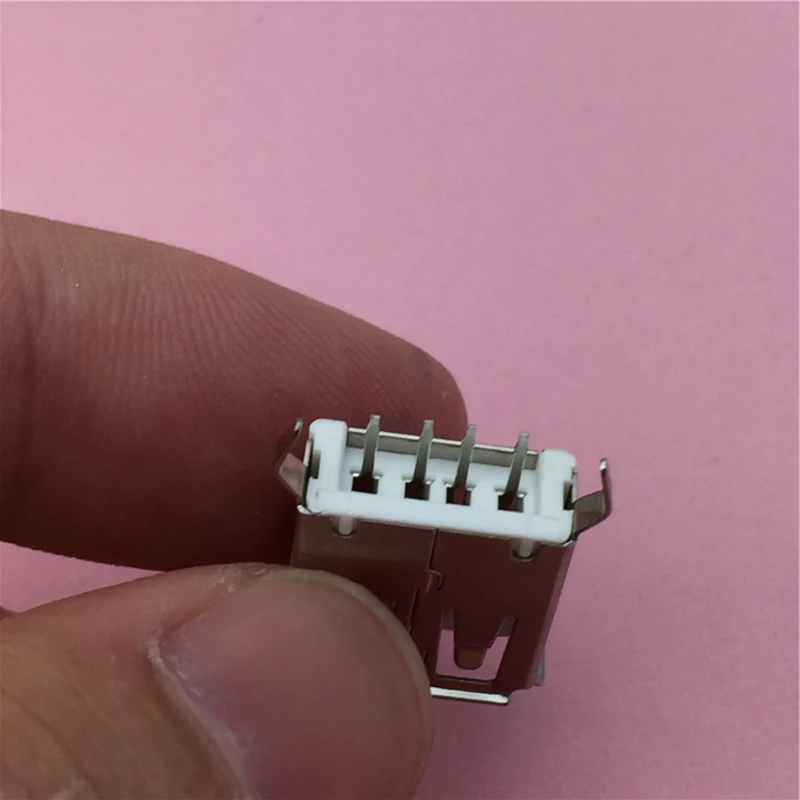 10 шт./лот USB 2 0 4 контактный разъем типа A гнездовой G55 изогнутая стопа для передачи