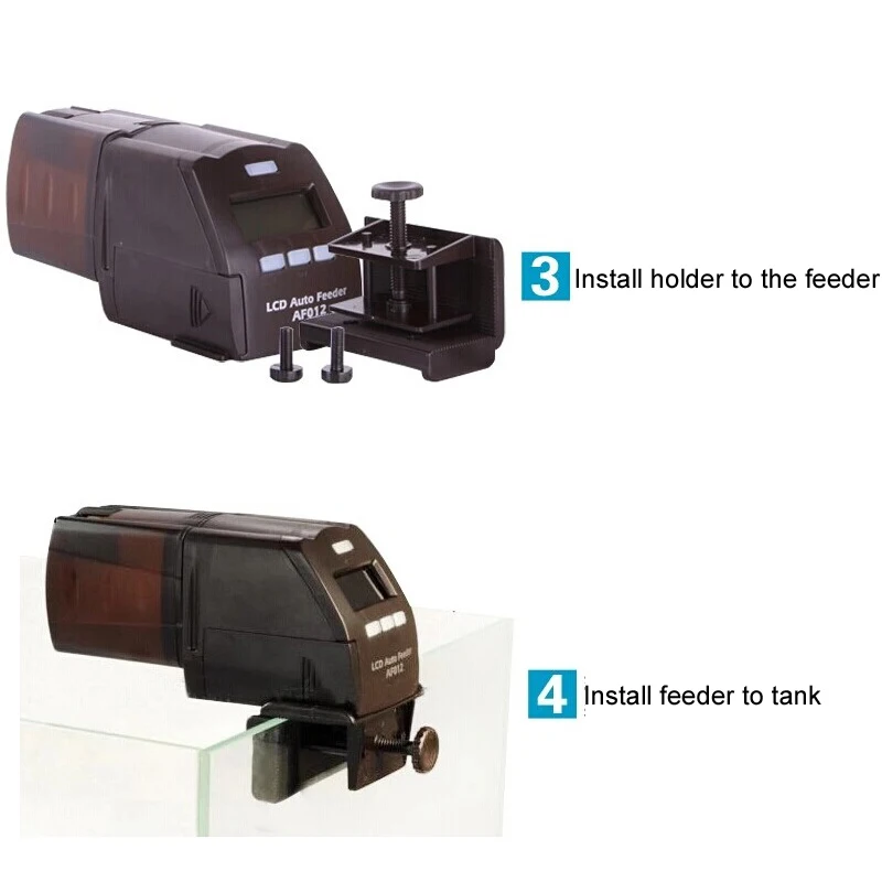 Автоматическая аквариумная кормушка для рыб регулируемый объем цифровой