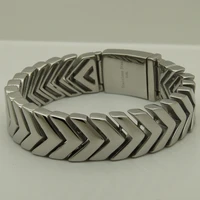 heavy shiny classic arrow link 316l stainless steel chain bracelet men jewelry bracelet
