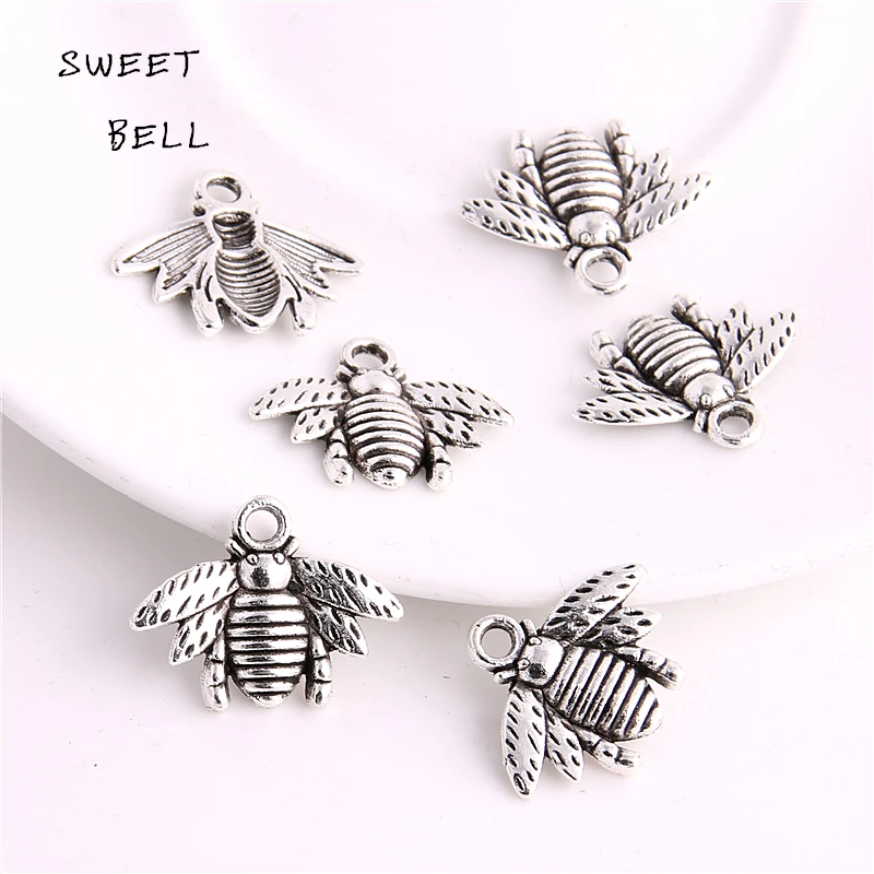 Подвеска в виде пчелы из цинкового сплава 50 шт. 16 х21 мм|jewelry butterfly|jewelry guildjewelry honey |