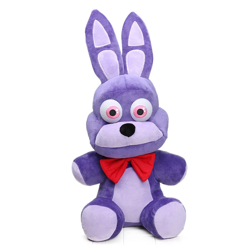 45cm purple bonnie 15 см-45 см пять ночей у Фредди плюшевая игрушка белый мангл Фокси игрушки FNAF кошмар Фредди Fazbear плюшевый брелок-подвеска Peluche - Цвет: 45cm purple bonnie