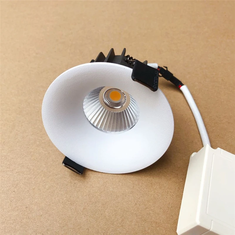 Dimmable COB LED светильник 7 Вт 10 14 16 изогнутая глубокая дыра Антибликовая потолочная