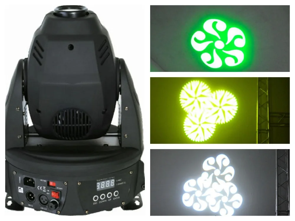 1 шт./лот 30 Вт LED Moving Head Spot Light RGB с эффектом gobo DMX сценическое освещение dj