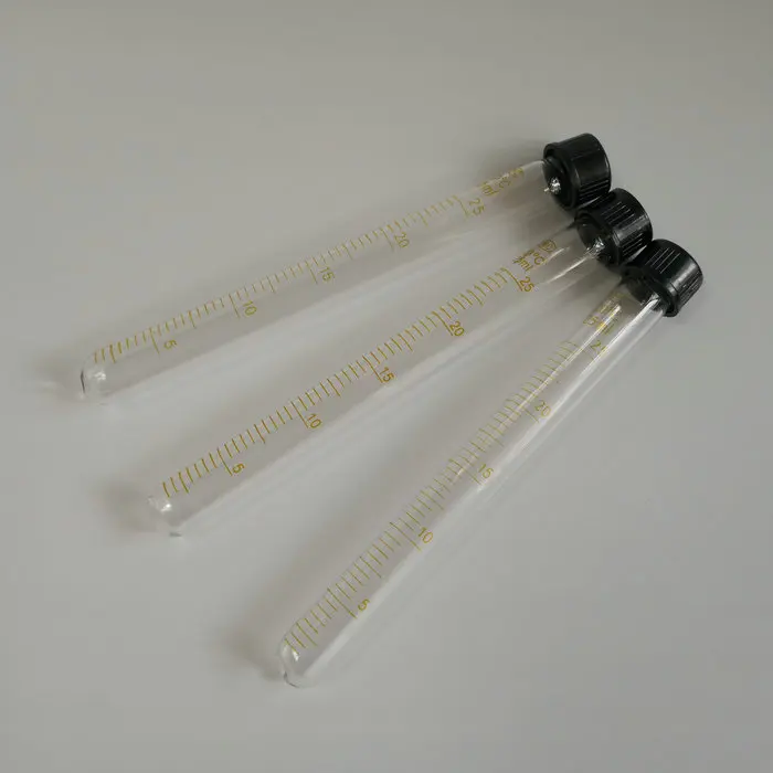 10 шт. пробирка с закручивающейся крышкой 25 мл|glass test tube|test tubetest tube with cap |