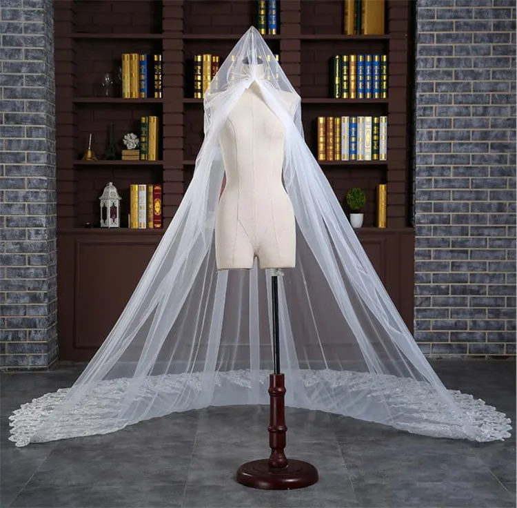 Wholesale bride veil new Korean 3M super long lace wedding tugging | Свадьбы и торжества