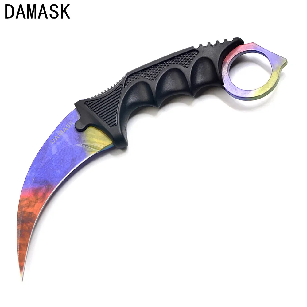 Дамаск Фирменная Новинка Мода csgo Counter Strike Ножи Karambit Тактический Открытый