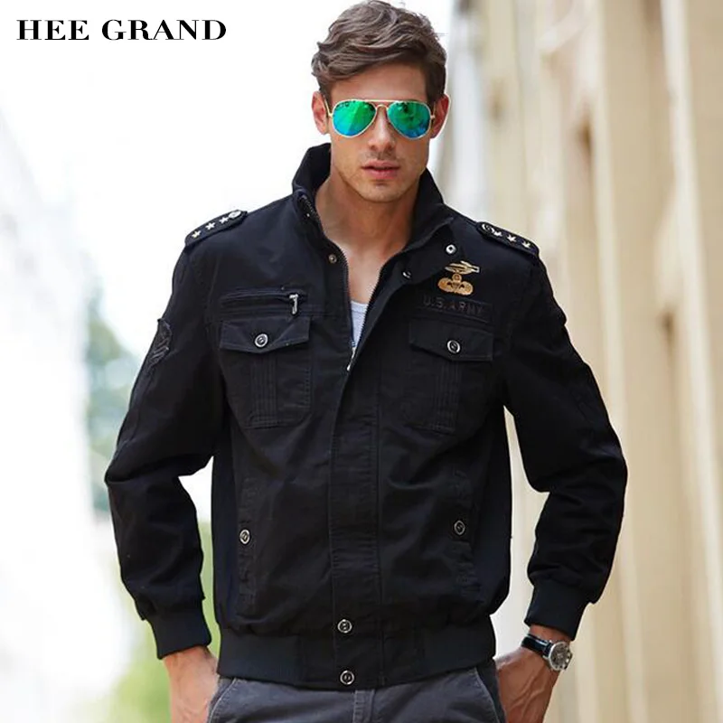 HEE GRAND/2018 Новое поступление Мужская модная куртка со стоячим воротником