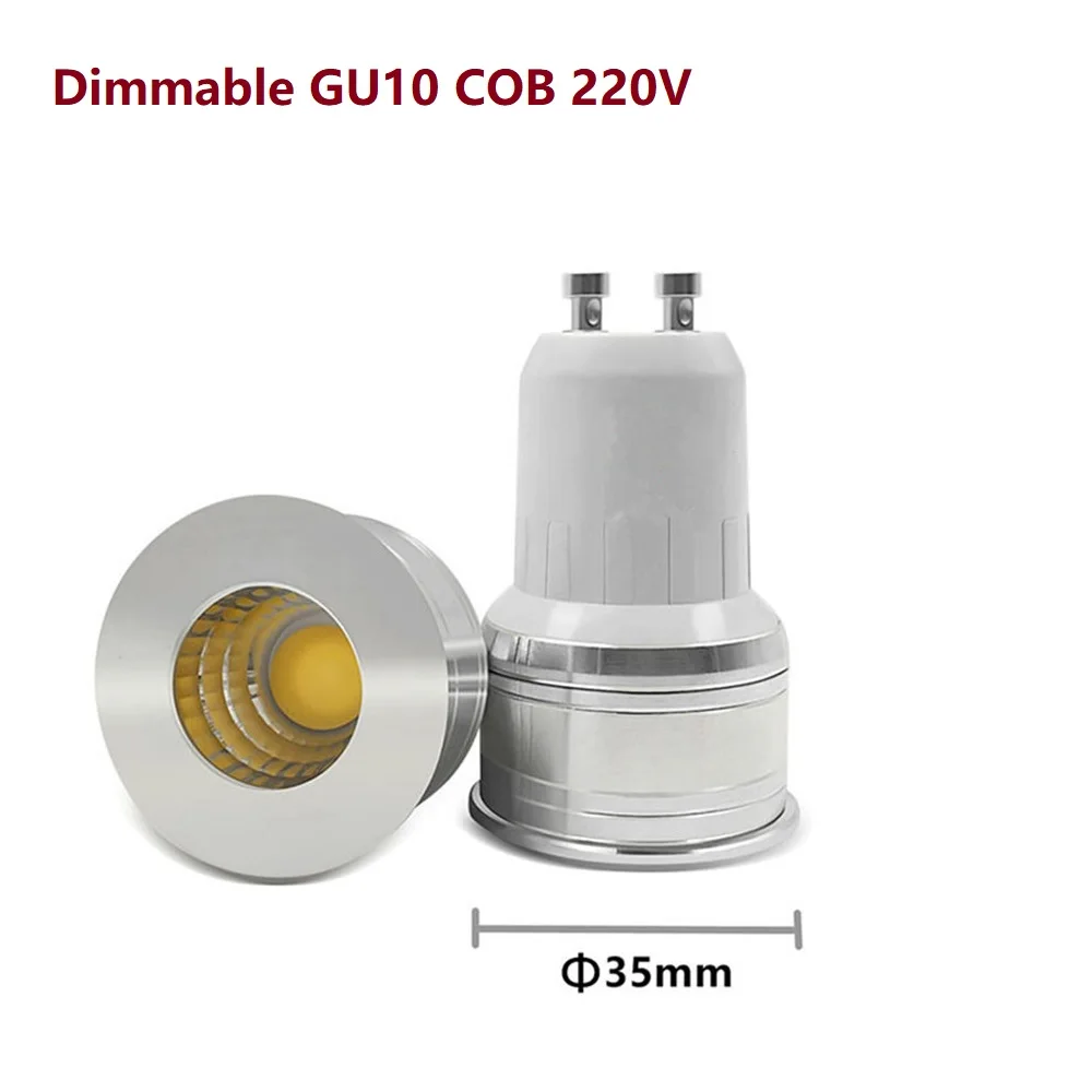 Светодиодная мини лампа gu10 35 мм 5 Вт 110 В 220 240 в 12 mr16 mr11|led bulb|12v mr16gu10 35mm |
