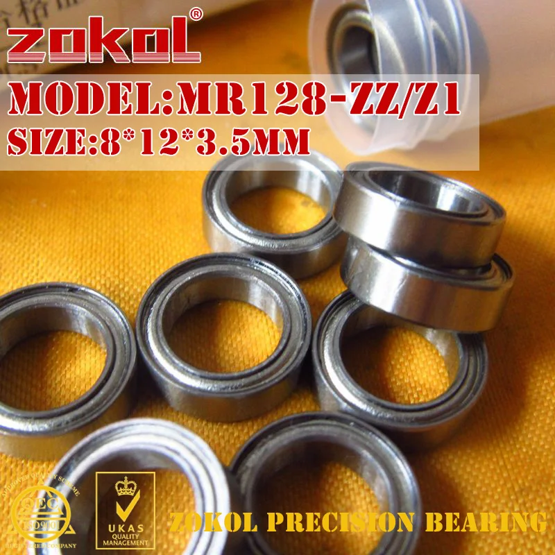 Фото Подшипники ZOKOL MR128 ZZ Z1 MR128ZZ mr128 zz миниатюрные MR128.OPEN.2. 5 мм Радиальные