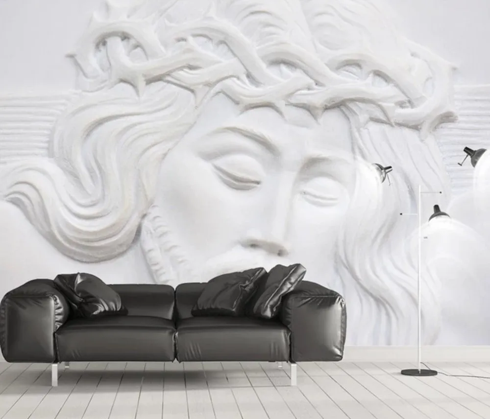 Бесплатная доставка 3d абстрактный рельефный персонаж Аватар фоновая стена для